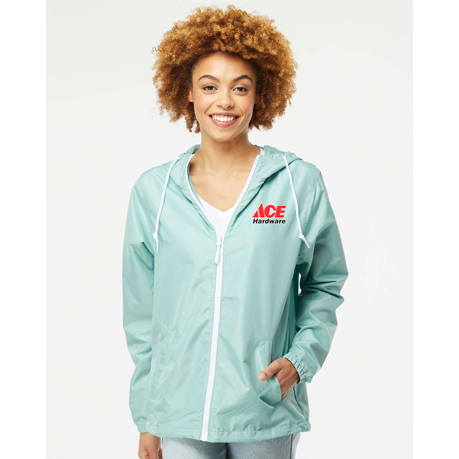 Men's Ace Independent Trading Co Lightweight Windbreaker Full-Zip Jacket