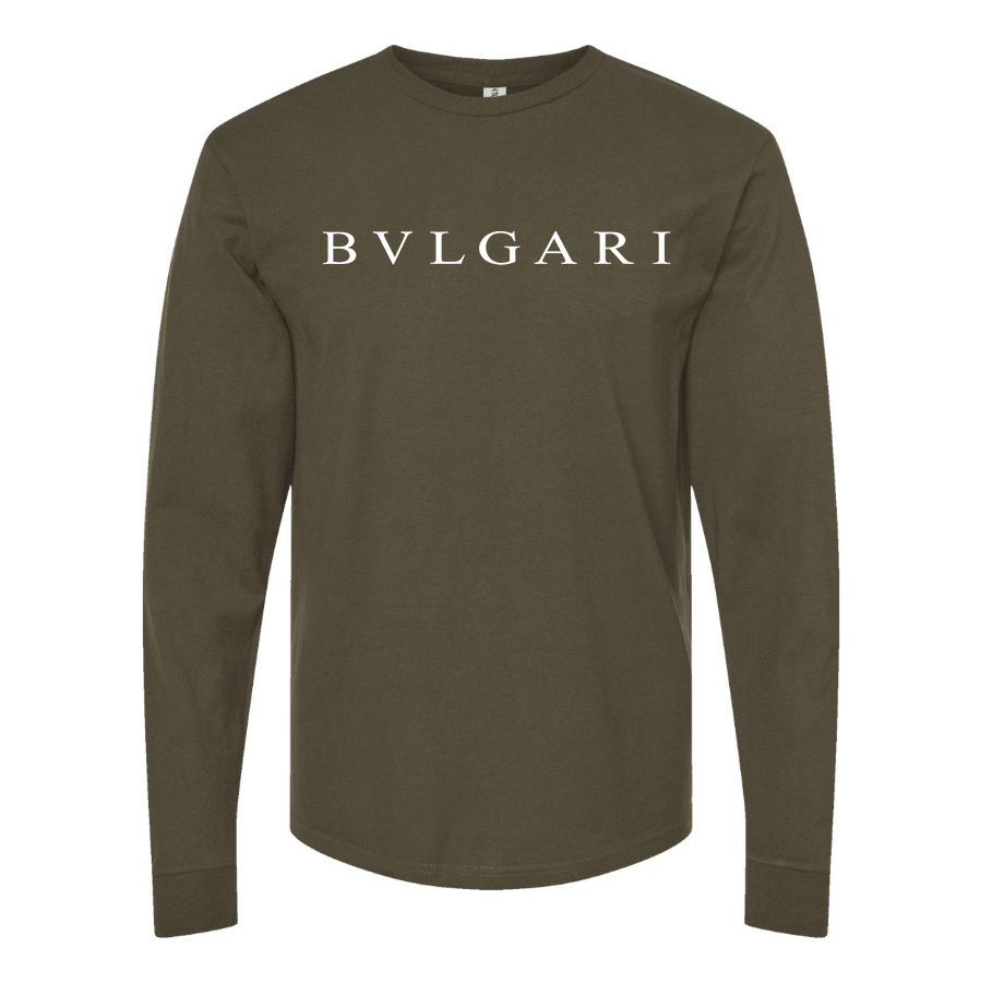 Men's BVLGARI Cotton Long Sleeve T-Shirt