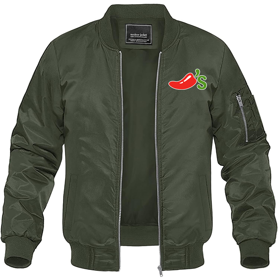Men's Chilis Lightweight Bomber Jacket Windbreaker Casual Fall Spring Outdoor Coat