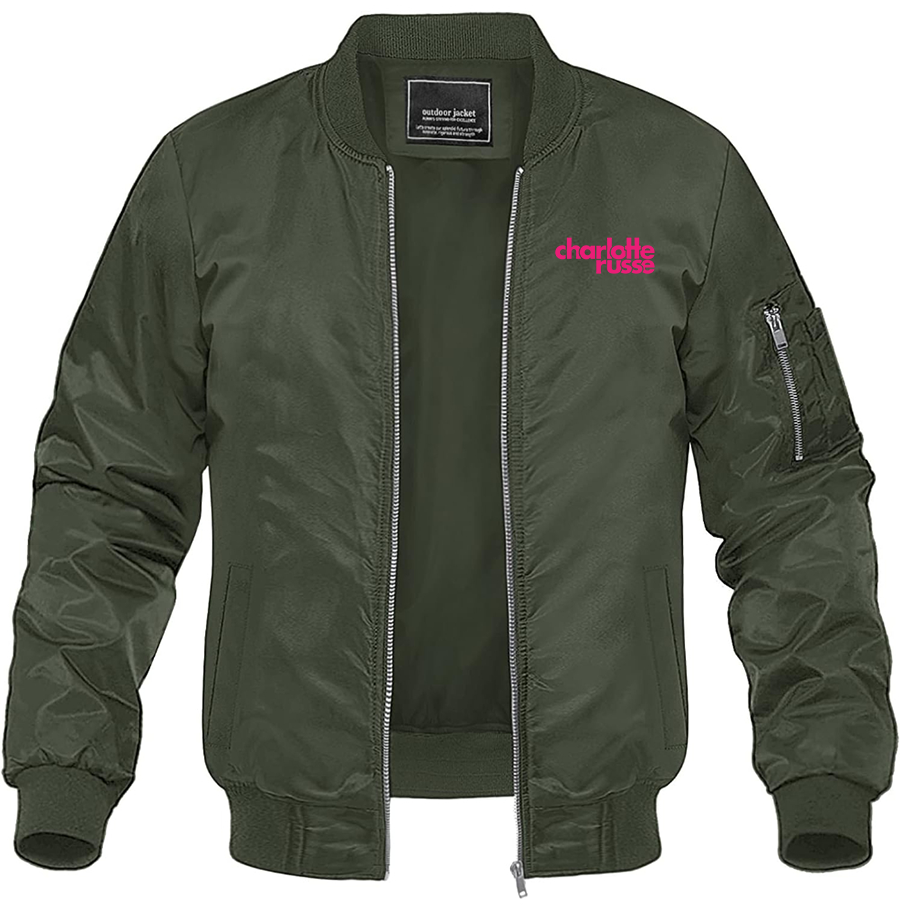 Men's Charlotte Russe Lightweight Bomber Jacket Windbreaker Casual Fall Spring Outdoor Coat