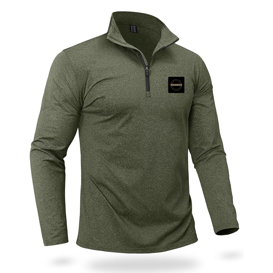 Men's Alphaland Quarter Zip Pullover Premium Fleece Lined Heather Long Sleeve Golf Shirts Midweight 1/4 Half Zip Sweatshirts