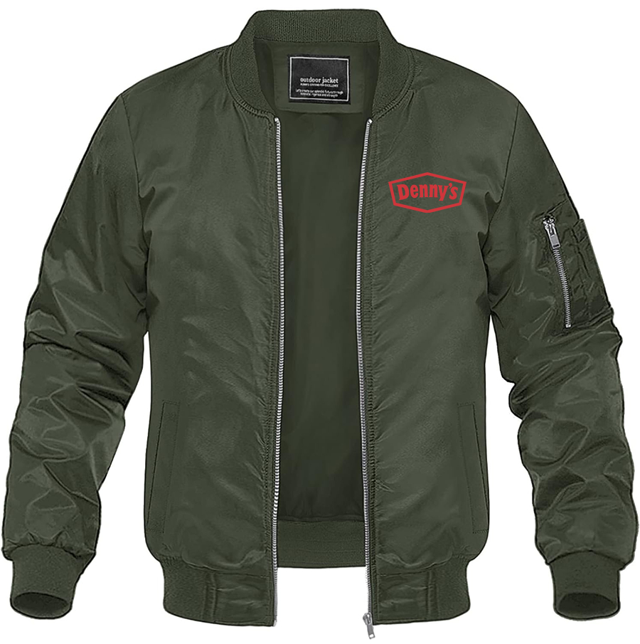 Men's Dennys Lightweight Bomber Jacket Windbreaker Casual Fall Spring Outdoor Coat