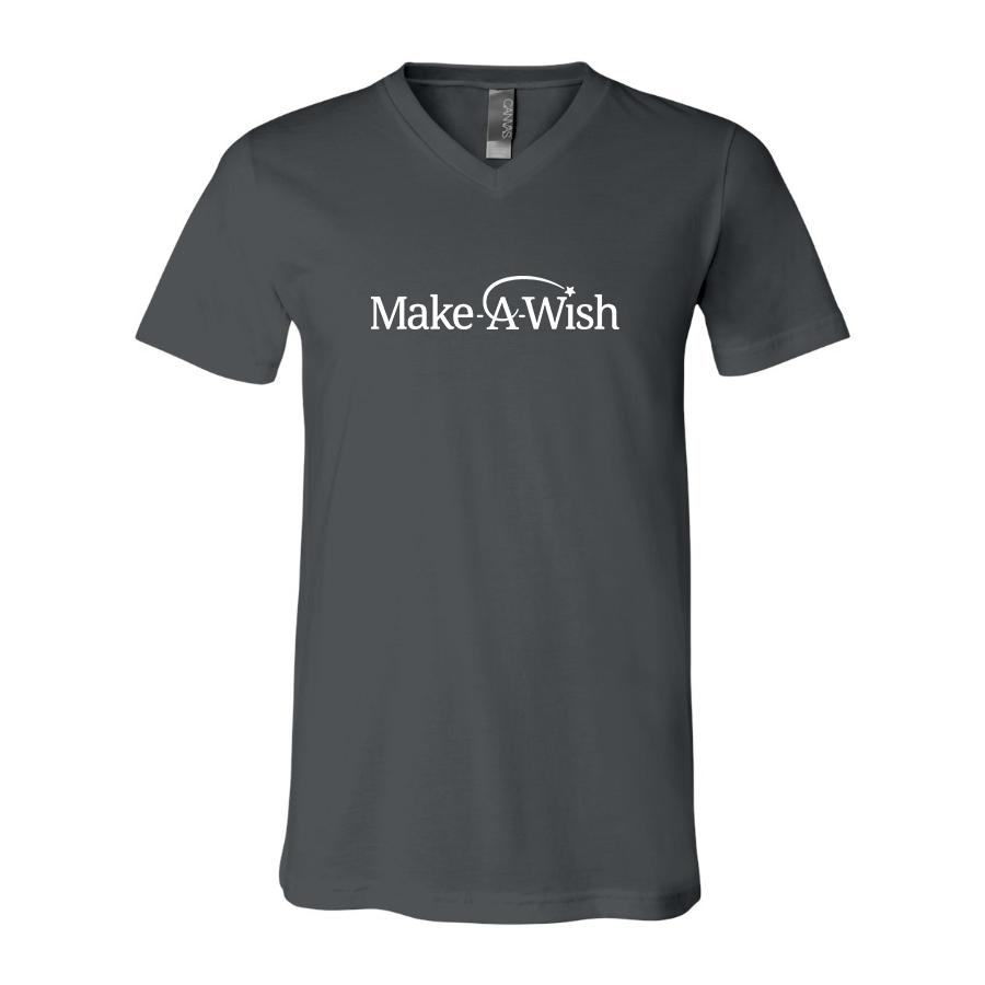 Men's Make-A-Wish BELLA CANVAS Jersey V-Neck Tee