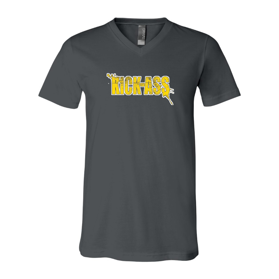 Men's Kick-Ass BELLA CANVAS Jersey V-Neck Tee