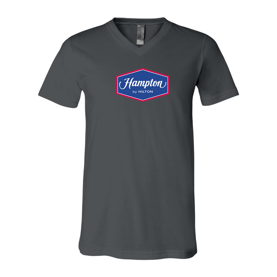 Men's Hampton BELLA CANVAS Jersey V-Neck Tee