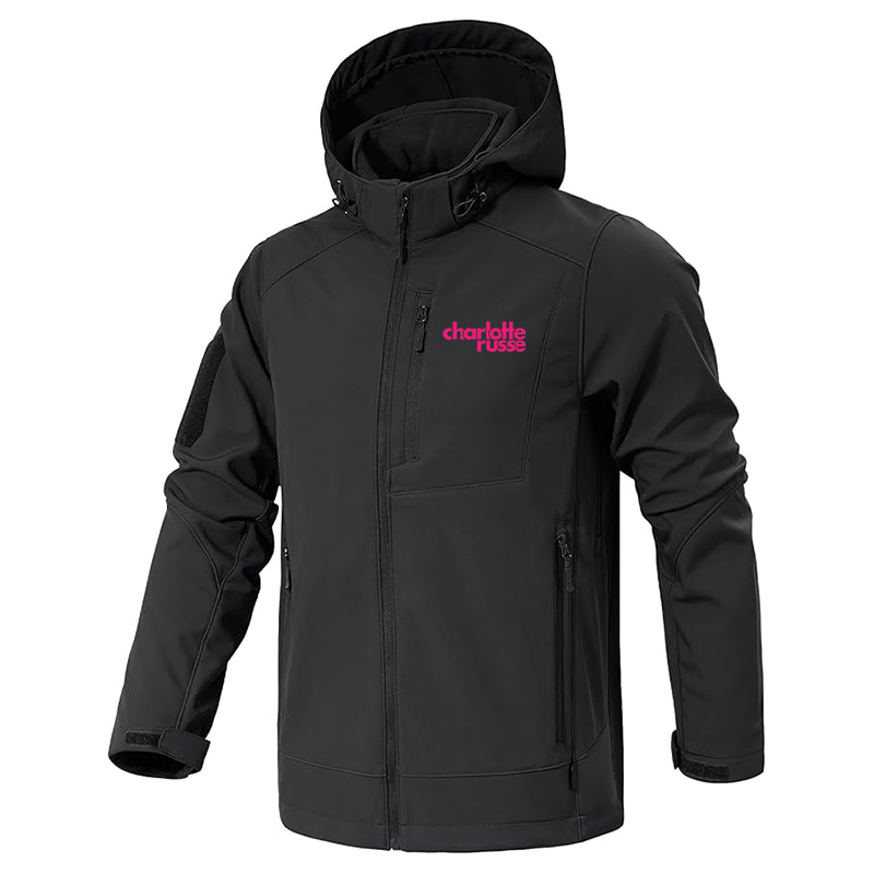 Men's Charlotte Russe Jacket Waterproof Hooded Coats Tactical Soft Shell Jackets