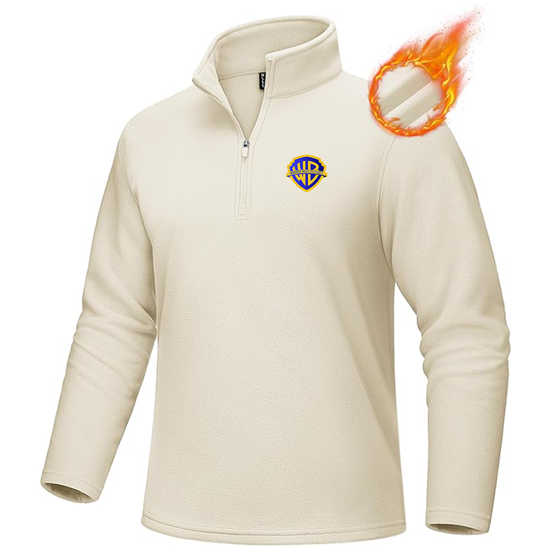 Men's Warner Bros MAGCOMSEN Quarter-Zip Pullover Polar Fleece Sweatshirt Stand Collar Long Sleeve Shirt for Men Thermal Winter Fall