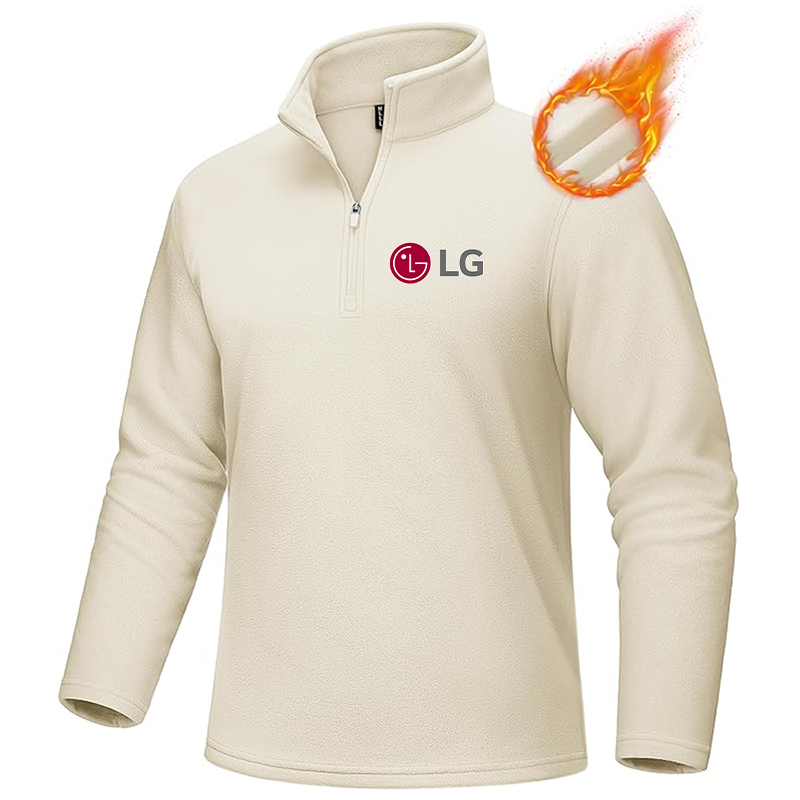 Men's LG MAGCOMSEN Quarter-Zip Pullover Polar Fleece Sweatshirt Stand Collar Long Sleeve Shirt for Men Thermal Winter Fall