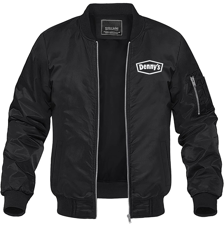 Men's Dennys Lightweight Bomber Jacket Windbreaker Casual Fall Spring Outdoor Coat