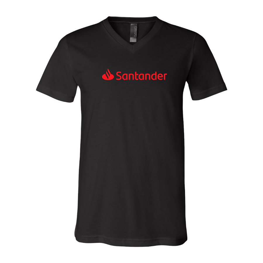Men's Santander BELLA CANVAS Jersey V-Neck Tee
