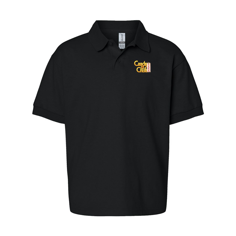 Youth's Candy Crush Gildan Dry Blend Jersey Polo