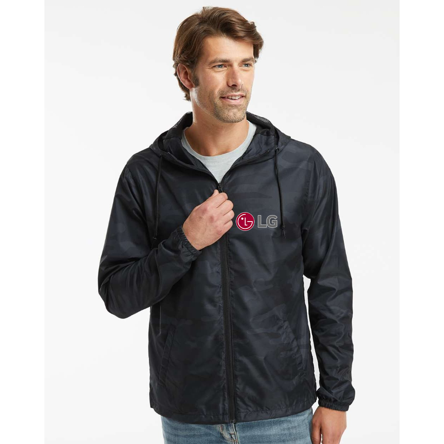 Men's LG Independent Trading Co Lightweight Windbreaker Full-Zip Jacket
