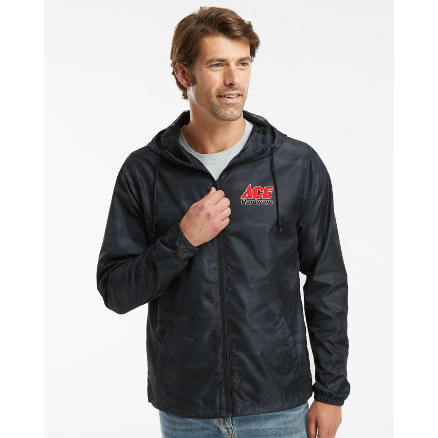 Men's Ace Independent Trading Co Lightweight Windbreaker Full-Zip Jacket