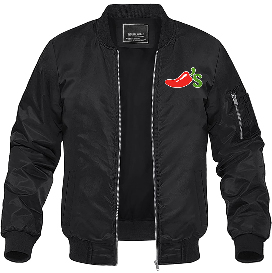 Men's Chilis Lightweight Bomber Jacket Windbreaker Casual Fall Spring Outdoor Coat