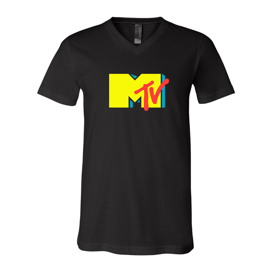 Men's M.T.V BELLA CANVAS Jersey V-Neck Tee