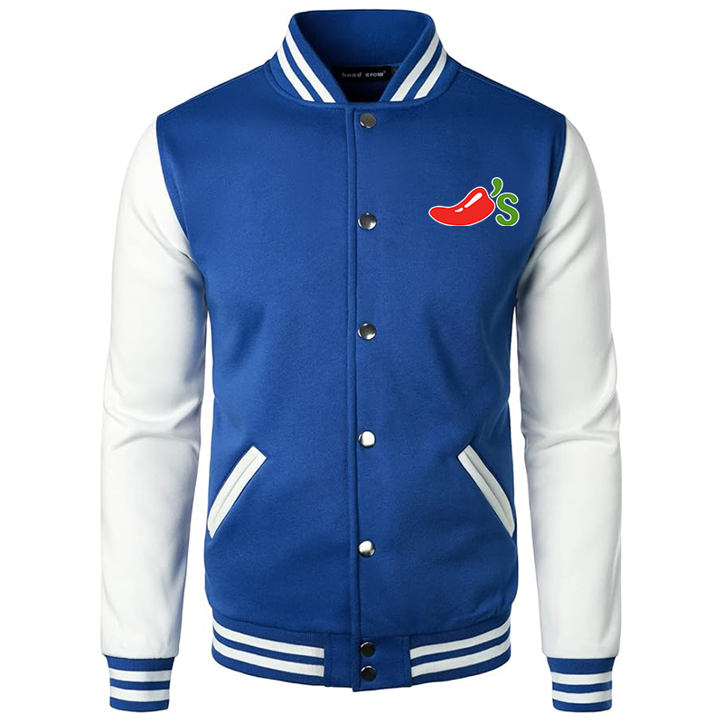 Men's Chilis Varsity Baseball Jacket Cotton Blend Letterman Jackets