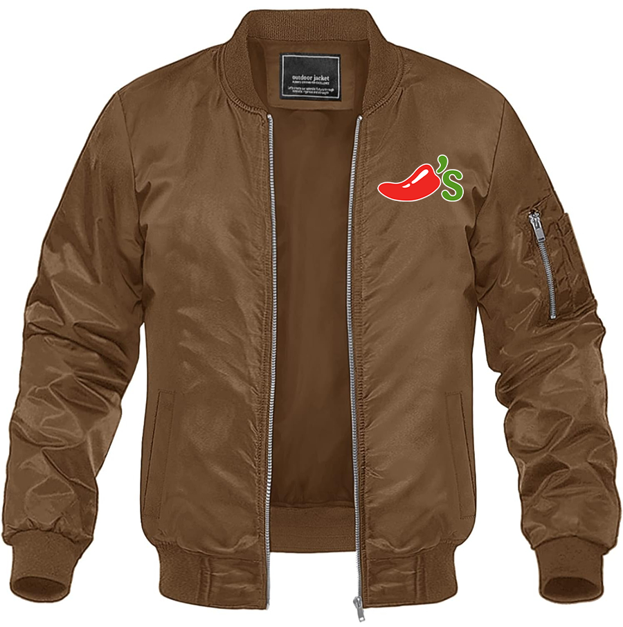 Men's Chilis Lightweight Bomber Jacket Windbreaker Casual Fall Spring Outdoor Coat