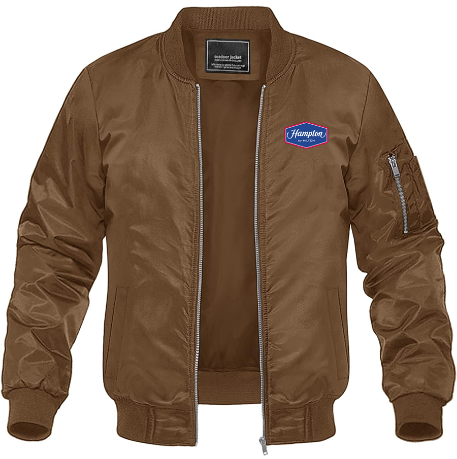 Men's Hampton Lightweight Bomber Jacket Windbreaker Casual Fall Spring Outdoor Coat