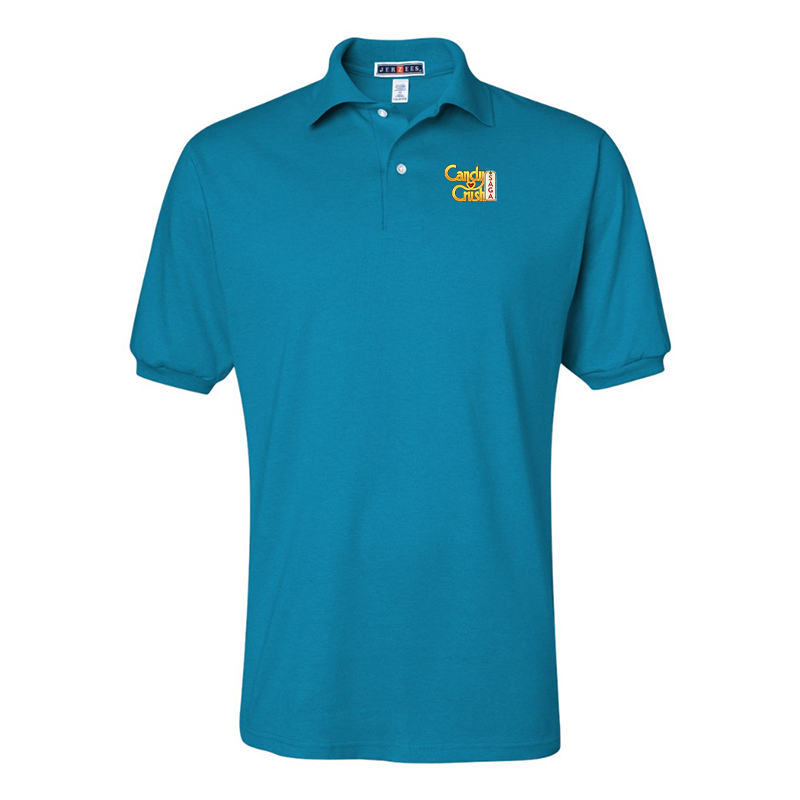 Men's Candy Crush JERZEES SpotShield Polo