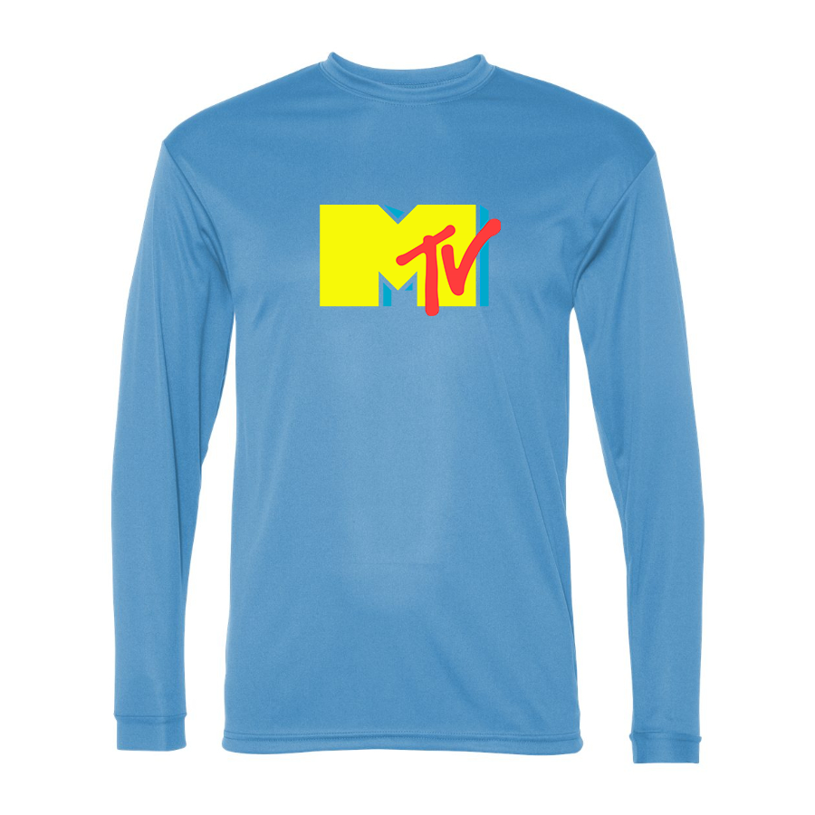 Men's M.T.V Polyester Long Sleeve T-Shirt