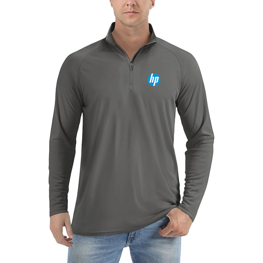 Men's hp Lightweight Quarter-Zip Athletic Shirt Long Sleeve Performance Wear