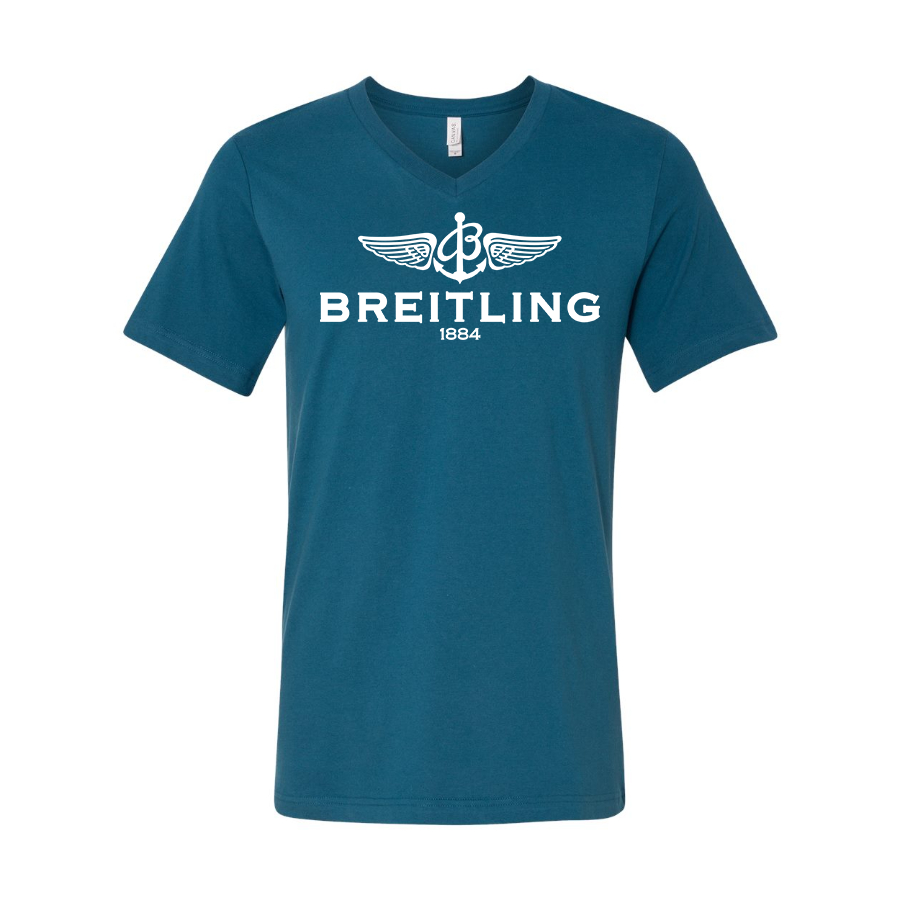 Men's Breitling BELLA CANVAS Jersey V-Neck Tee