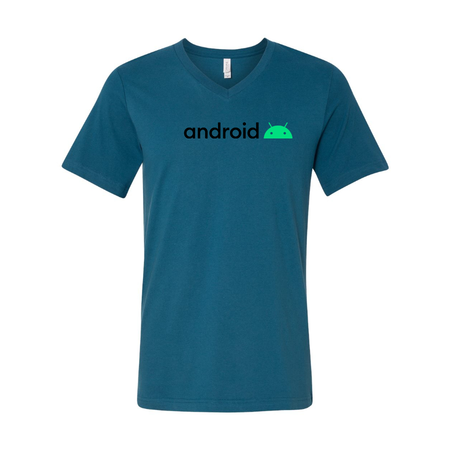 Men's Android BELLA CANVAS Jersey V-Neck Tee