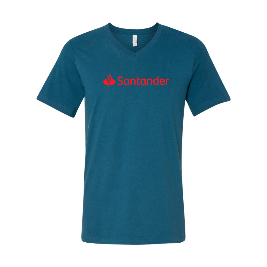 Men's Santander BELLA CANVAS Jersey V-Neck Tee