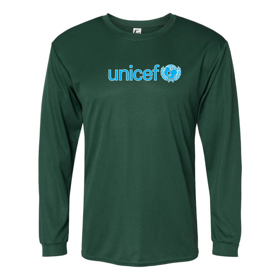 Men's UNICEF Polyester Long Sleeve T-Shirt