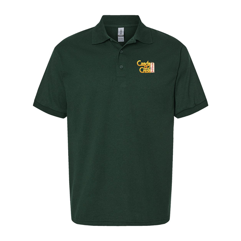 Men's Candy Crush Gildan Dry Blend Jersey Polo
