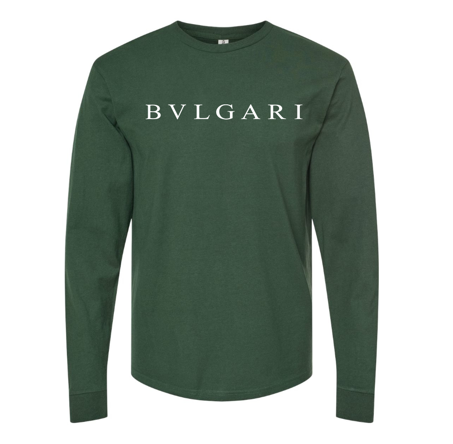 Men's BVLGARI Cotton Long Sleeve T-Shirt