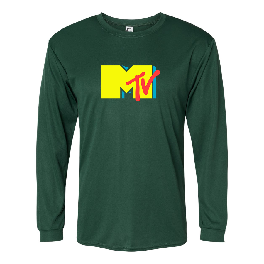Men's M.T.V Polyester Long Sleeve T-Shirt