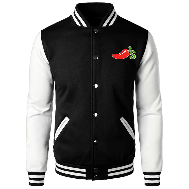 Men's Chilis Varsity Baseball Jacket Cotton Blend Letterman Jackets
