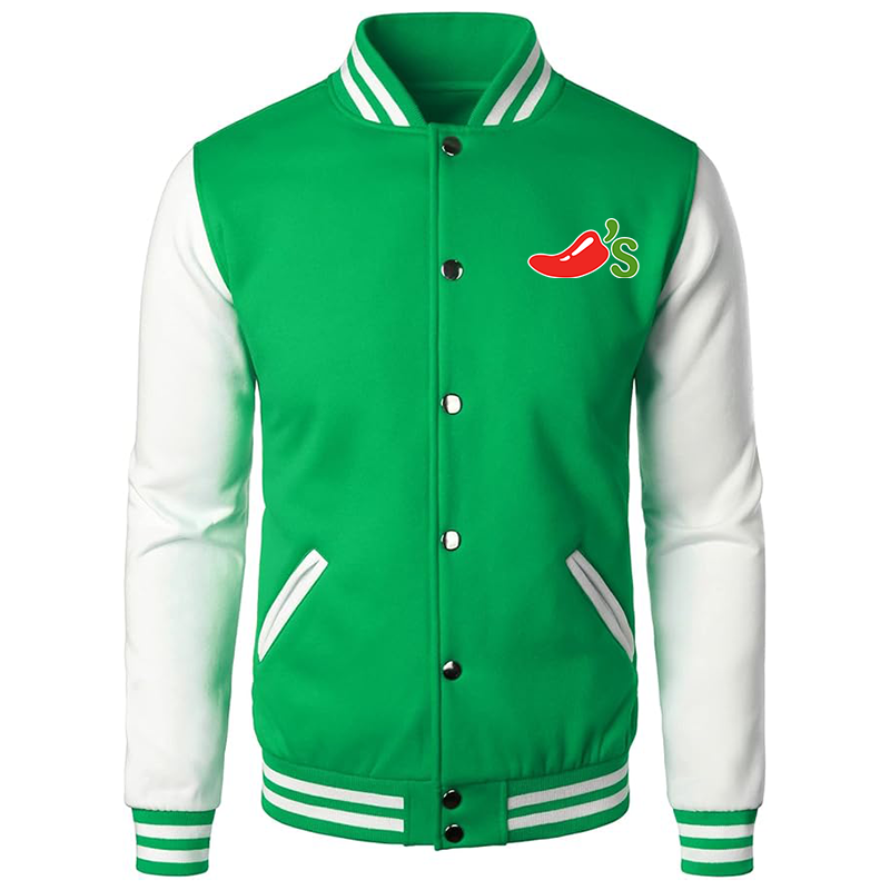 Men's Chilis Varsity Baseball Jacket Cotton Blend Letterman Jackets