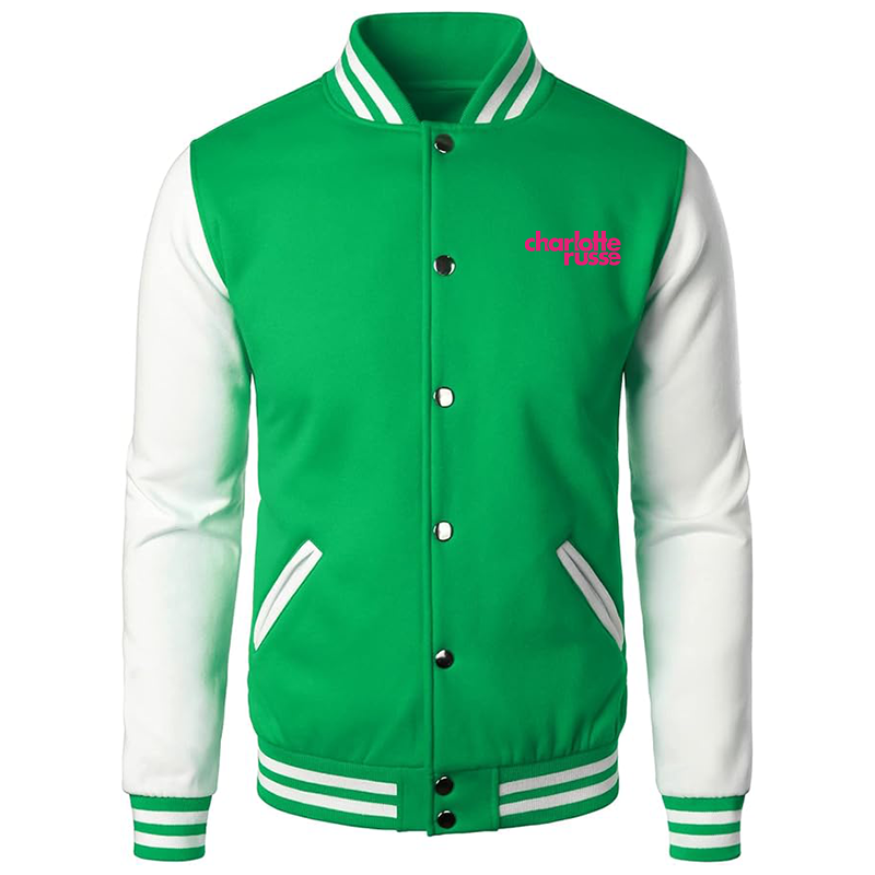 Men's Charlotte Russe Varsity Baseball Jacket Cotton Blend Letterman Jackets