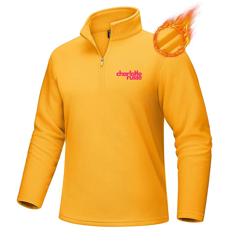 Men's Charlotte Russe MAGCOMSEN Quarter-Zip Pullover Polar Fleece Sweatshirt Stand Collar Long Sleeve Shirt for Men Thermal Winter Fall