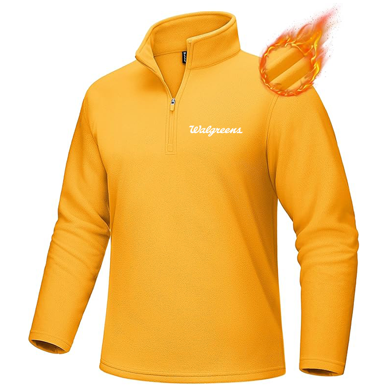 Men's Walgreens MAGCOMSEN Quarter-Zip Pullover Polar Fleece Sweatshirt Stand Collar Long Sleeve Shirt for Men Thermal Winter Fall