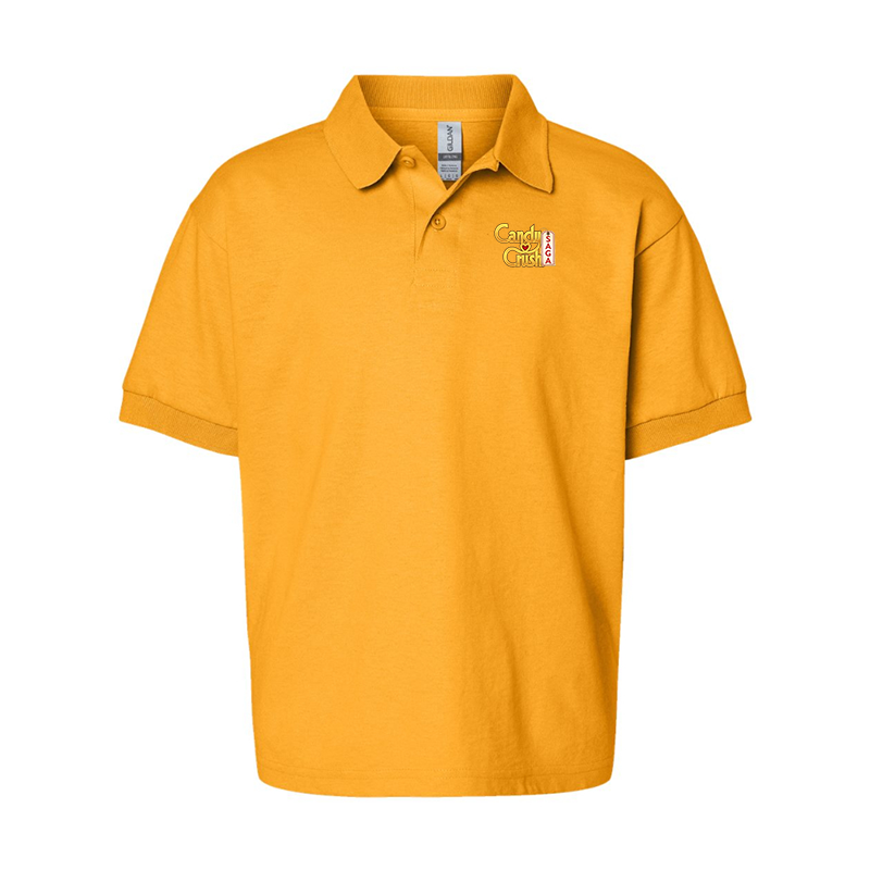 Youth's Candy Crush Gildan Dry Blend Jersey Polo