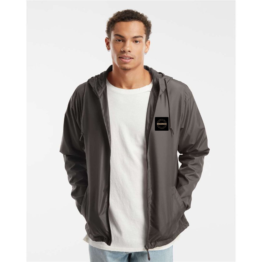 Men's Alphaland Independent Trading Co Lightweight Windbreaker Full-Zip Jacket