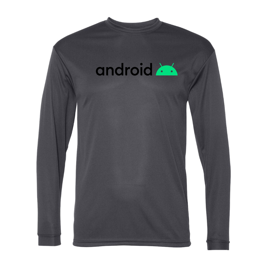 Men's Android Polyester Long Sleeve T-Shirt
