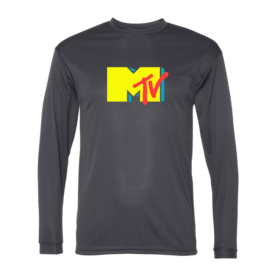 Men's M.T.V Polyester Long Sleeve T-Shirt