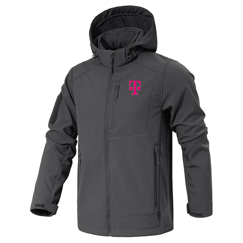 Men's T-Mobile Jacket Waterproof Hooded Coats Tactical Soft Shell Jackets
