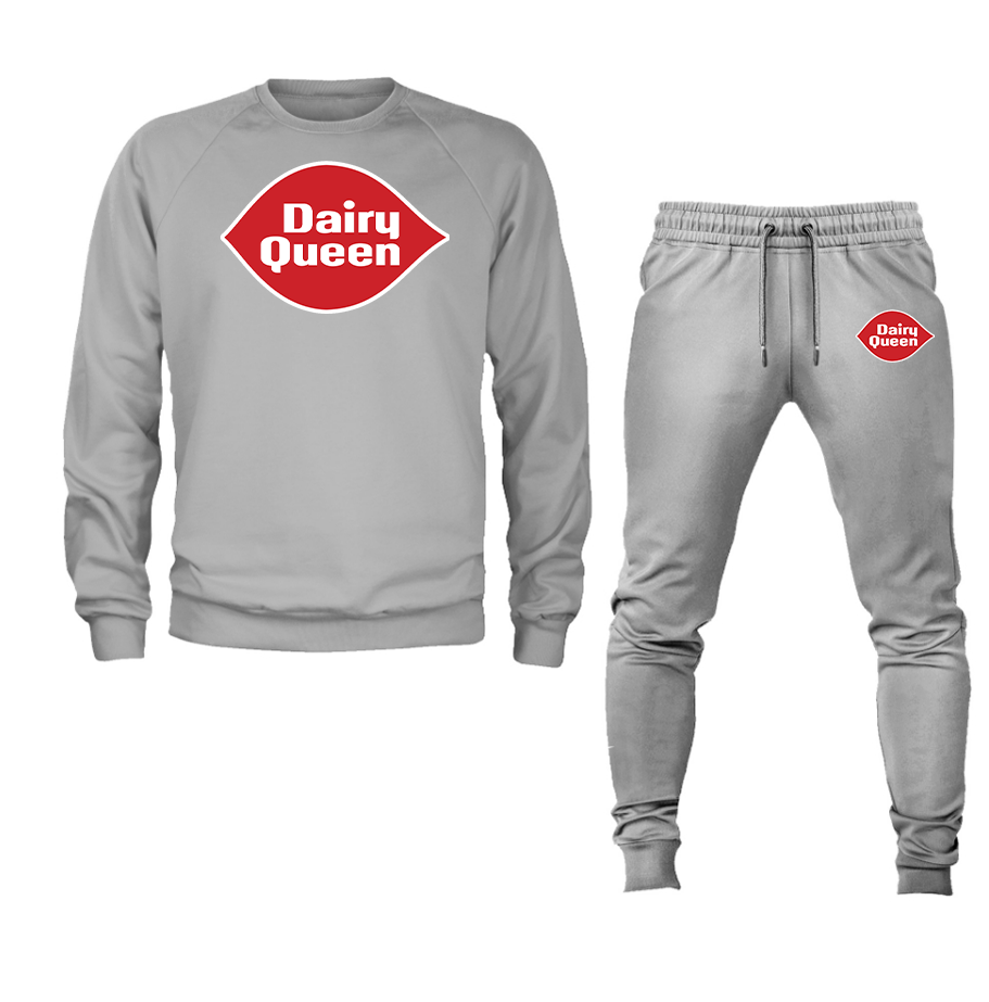 Men's Dairy Queen Crewneck Sweatshirt Joggers Set