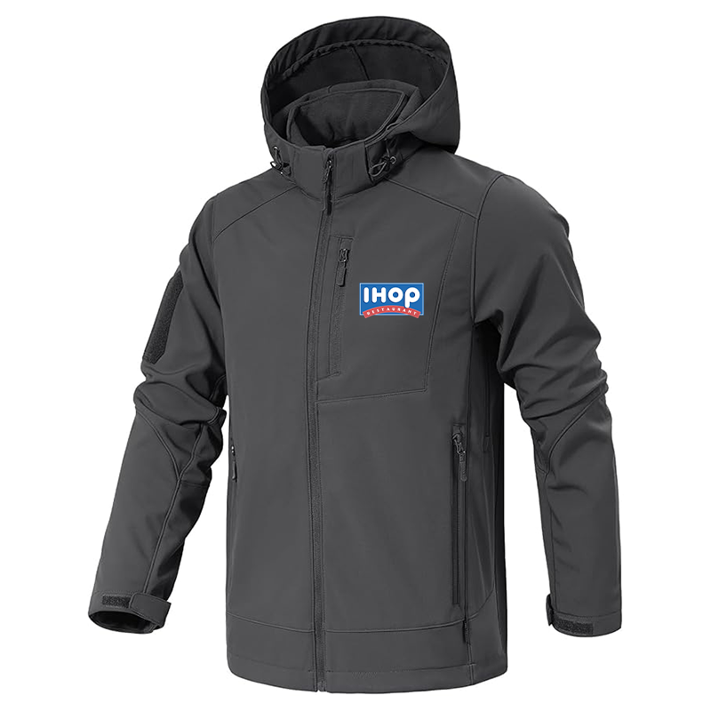 Men's ihop Jacket Waterproof Hooded Coats Tactical Soft Shell Jackets