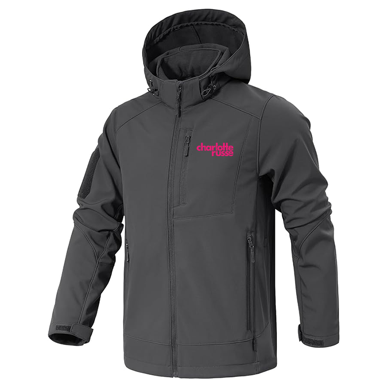 Men's Charlotte Russe Jacket Waterproof Hooded Coats Tactical Soft Shell Jackets