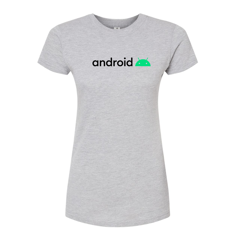 Women's Android Round Neck T-Shirt