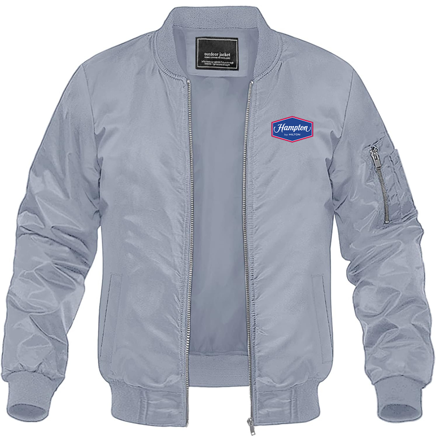 Men's Hampton Lightweight Bomber Jacket Windbreaker Casual Fall Spring Outdoor Coat