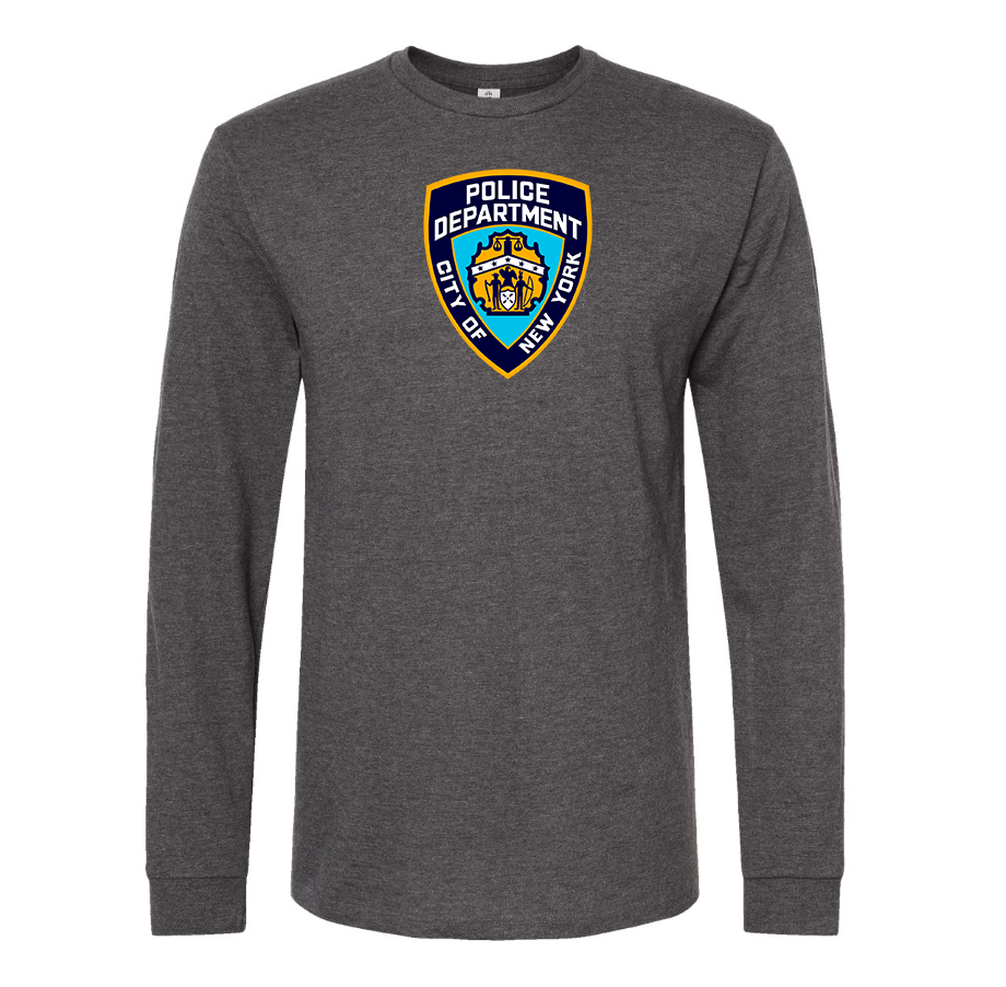 Men's NYPD Cotton Long Sleeve T-Shirt