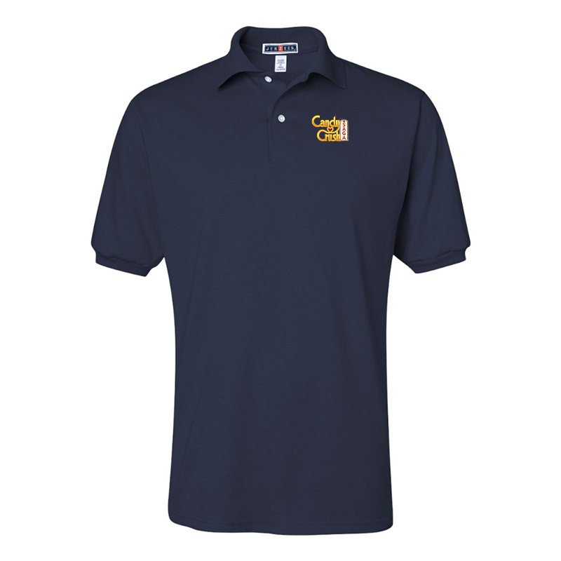 Men's Candy Crush JERZEES SpotShield Polo