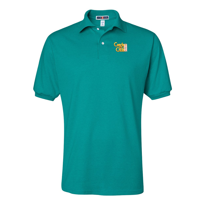 Men's Candy Crush JERZEES SpotShield Polo